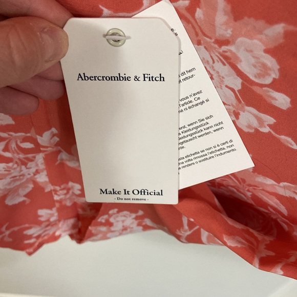 BNWT Abercrombie & Fitch Pink/Coral Dress - Size XS - Picture 6 of 6
